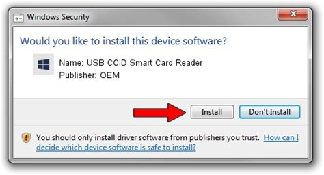 microsoft usb ccid smart card reader driver|install smart card reader driver.